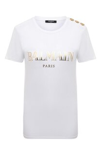 Хлопковая футболка Balmain