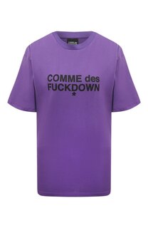 Хлопковая футболка Comme des Fuckdown
