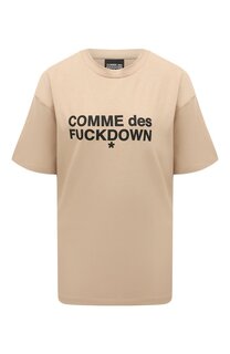 Хлопковая футболка Comme des Fuckdown