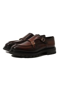 Кожаные монки Santoni