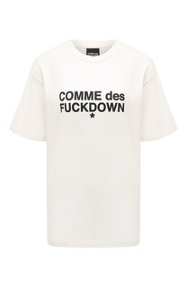 Хлопковая футболка Comme des Fuckdown