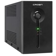 Источник бесперебойного питания Crown CMU-SP650COMBO Line Interactive, 650VA360W, 1x12V/7AH, 2*EURO+3*IEC С13, AVR 140-290V, 1*RJ-11, 1*RJ-45, металл