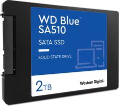 Накопитель SSD 2.5 Western Digital WDS200T3B0A Blue SA510 2TB SATA 6Gb/s 560/520MB/s IOPS 90K/87K TBW 500 DWPD 0.1