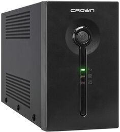 Источник бесперебойного питания Crown CMU-SP650COMBO USB CM000003094 Line Interactive 650VA/390W, 2V/7AH, розетки 2*EURO + 3*IEC С13, трансформатор AV