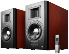 Компьютерная акустика 2.0 Edifier Airpulse A300 Brown активные, 160 W RMS, 40Гц-40кГц, AUX, USB, BT с поддержкой aptX, оптический вход,коаксиальный