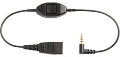 Переходник Jabra 8735-019 QD на 3.5 мм. Кнопка ответа для Alcatel 8 и 9 серий