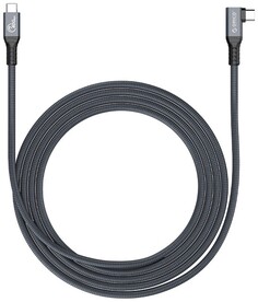 Кабель интерфейсный Orico ORICO-TBW4-20-GY-BP Thunderbolt 4, USB-C(m)/USB-C(m), 100 Вт, длина 2 м, серый