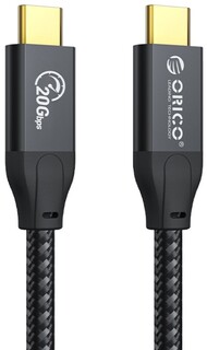 Кабель интерфейсный Orico ORICO-CM32-20-BK-BP USB 3.2 Gen2*2 Type-C(m)/Type-C(m), 20 Гбит/с, 100 Вт, 2 м, черный