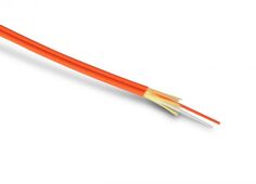 Кабель волоконно-оптический 50/125, 2 волокна Hyperline FO-D2-IN-50-2-LSZH-OR (OM2) многомодовый, duplex, zip-cord, плотное буферное покрытие (tight b