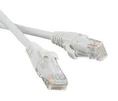 Кабель патч-корд U/UTP 5e кат. 25м TWT TWT-45-45-25-GY с заливными колпачками, серый