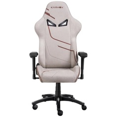 Кресло игровое KARNOX HERO Genie Edition коричневое, ткань, поясничная поддержка, нейлоновая крестовина, до 95кг, механизм качания