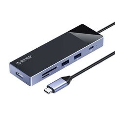 Концентратор Orico ORICO-DM-10P-BK-BP 10 в 1, на 2×USB-A3.0 (5 Гбит/с), 2×USB-A2.0 (480 Мбит/с), 1×USB-C3.0 (5 Гбит/с), 1×TF(microSD), 1×SD, 1×HDMI (4