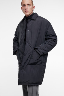 пальто мужское Куртка-пальто длинная утепленная с отложным воротником Befree
