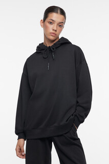 джемпер женский Худи oversize утепленная с начесом и капюшоном Befree