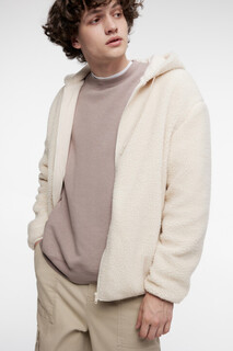 куртка мужская Худи oversize на молнии флисовая с капюшоном Befree
