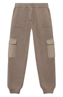 Брюки из кашемира и шерсти Brunello Cucinelli