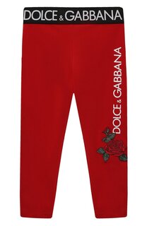 Хлопковые легинсы Dolce & Gabbana