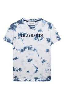 Хлопковая футболка Trussardi junior