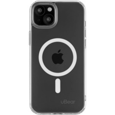 Чехол uBear Real Mag Case для iPhone 15 Plus MagSafe прозрачный