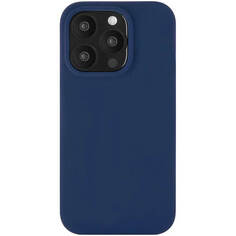 Чехол uBear Touch Mag Case для iPhone 15 Pro MagSafe тёмно-синий