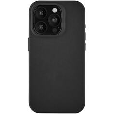 Чехол uBear Capital Leather Case для iPhone 15 Pro MagSafe чёрный