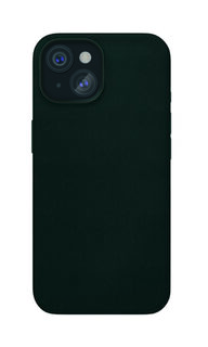 Чехол-накладка VLP Ecopelle Case для iPhone 15, экокожа, черный