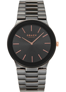 fashion наручные мужские часы Obaku V281GXBBCB. Коллекция Svale