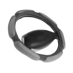 Оплетка на руль torso, анатомическая, 6 подушек, размер 38 см, серый