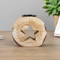 Подсвечник дерево на 1 свечу NO Brand