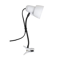Светильник настольный на прищепке 1х40вт е14 белый NO Brand
