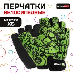 Перчатки велосипедные dream bike, детские, р. xs
