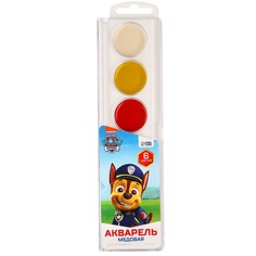 Краски акварельные, 6 цветов, без кисти, щенячий патруль PAW Patrol