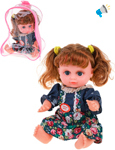 Кукла Наша игрушка Кукла 31см, озвучка, в комплекте ПВХ рюкзак (8222)