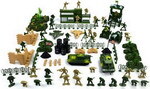 Набор военной техники Наша игрушка Военный, 90 предметов, сумка