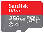 Карта памяти Sandisk microSD, Ultra, 256GB (SDSQUAC-256G-GN6MN)