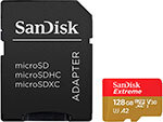 Карта памяти Sandisk microSD, Extreme, 128GB (SDSQXAA-128G-GN6MN)