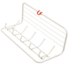 Вешалка настенная 5 крючков, с полкой 60, 22х60х26.5 см, сталь, ЗМИ, ВСП 6 Б, белая ZMI