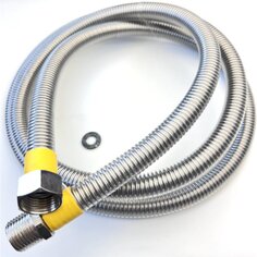 Подводка для газа 1/2"х1.5 м, Г-Ш, сильфон ПВХ, Tuboflex