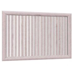 Экран для радиатора 1200х600 мм, реечный, ясень светлый, Стильный Дом