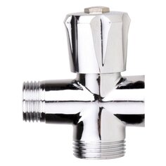 Кран для бытовых приборов, 1/2"х3/4"х1/2", Г-Ш-Ш, шаровой, трехходовой, индивидуальная упаковка, MasterProf, ИС.080430, ИС.080430