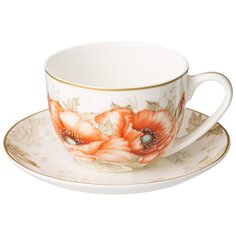 Чайная пара фарфор, 2 предмета, на 1 персону, 330 мл, Lefard, Antique, 415-2261, подарочная упаковка