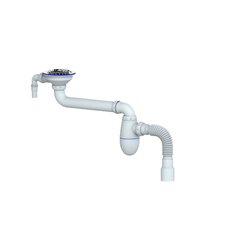 Сифон для мойки, со смещением, Unicorn, ВС 10 V