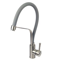 Смеситель для кухни, Stemix, гибкий излив, SUS 843-011FZ GRAY