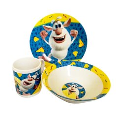 Набор детской посуды керамика, 3 шт, Буба, кружка 240 мл, салатник 18 см, тарелка 19 см, подар упак, BBS3-1