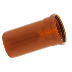 Труба канализационная наружная, диаметр 160х2000х3.8 мм, полипропилен, Кубаньтехнопласт, рыжая