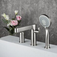 Смеситель для ванны, Gappo, встраиваемый, с картриджем, нержавеющая сталь, G1199-30