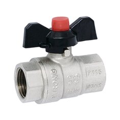 Кран для воды, 1/2" (15 мм), Г-Г, ручка-бабочка, ProFactor, Strong, PF FBV 282