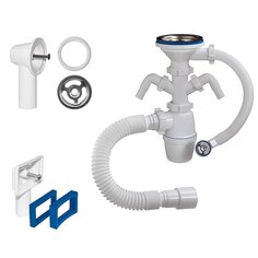 Сифон для мойки, 3" 1/2х40/50, полипропилен, универсальный, Orio, Б-45139