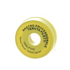 Лента ФУМ для воды, 15 м, 19х0.1 мм, большая, белая, ProFactor, 4530