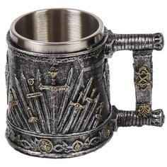 Кружка нержавеющая сталь, Мечи и герб, 14х9х11, Y4-6655